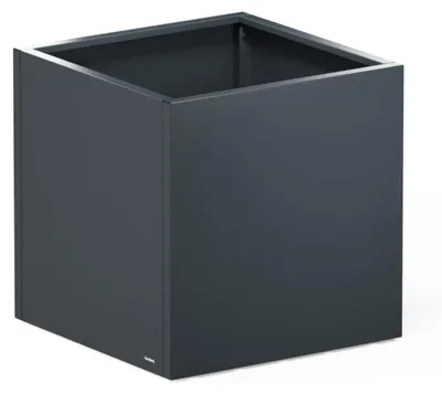 Produktbild von Herstera Metal Planter Cube, Pflanzgefäß, Freistehend, Stahl, Anthrazit, Cube, Draußen