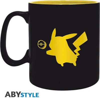 Produktbild von ABYstyle Pokémon, Einzelbild, 0,46 l, Schwarz, Gelb, Keramik, Becher, Universal