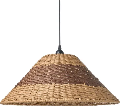 Zdjęcie produktu dla BELIANI Lampa wisząca naturalna papierowa plecionka żyrandol sznurkowy do kuchni jadalni salonu styl boho