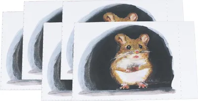 Obrázok produktu pre 20ks Myš diera Nástenné samolepky Realistické Cartoon Cute pre lišty Nábytok Kuchyňa Home DecorType 1