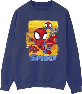 Produktbild von Marvel - "Spidey And His Amazing Friends" Sweatshirt für Herren BI44792 (L) (Marineblau)