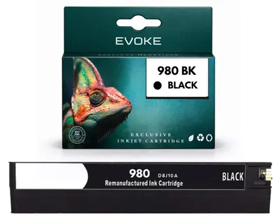 Immagine prodotto di Cartucce compatibili con HP 980 BK D8J10A, colore nero, capacità 250 ml, compatibili con le stampanti multifunzione OJ Enterprise X555 e X585