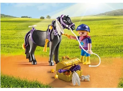 Image de PLAYMOBIL country 6970 poney à décorer etoile