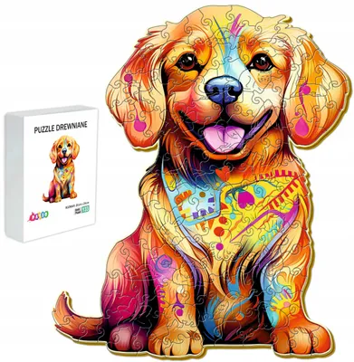 Produktbild von Pasjo24 Holzpuzzle Süßer Hund 133 Teile Geschenkidee