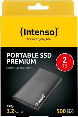 Produktbild von Intenso Ssd 2.0Tb Premium 1.8" Usb 3.2 Gen1 Black