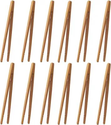Productafbeelding van Broodklem - Set van 12 - Bamboe - Antislip - Herbruikbaar