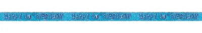 Produktbild von Geburtstags-Banner für die 60-Jahre-Feier, blau, ca. 274 cm lang, 13 cm hoch