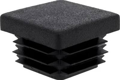 Produktbild von Stopfen 25x25 mm für Vierkantrohre Kunststoff mit Lamellen, 4 St.