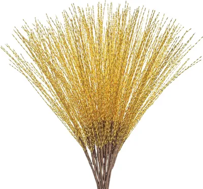 Imagen del producto de Ramas de Navidad artificiales doradas para decoración, 20 unidades, 67 cm