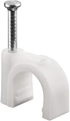 Produktbild von Goobay Kabelschelle, Weiß, max. Kabeldurchmesser: 9,0 mm, 100 Stk. im Plastikbeutel