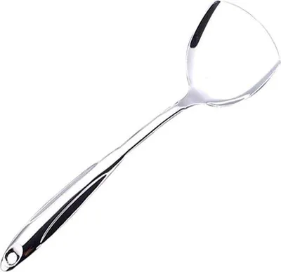 Productafbeelding van Roestvrijstalen spatel met draaimechanisme, geschikt voor pannenkoeken, hittebestendig, zonder coating, voor gebruik in de keuken.