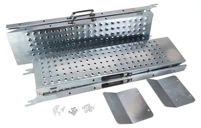 Immagine prodotto di Set 2 rampe di carico auto in alluminio, pieghevoli, max 400 kg, rampa di carico portatile, antiscivolo moto ATV quad, 180X22.5 cm, Resser
