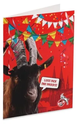 Immagine prodotto di 1. Biglietto d'auguri dell'FC Köln "Lass dich ens dröcke