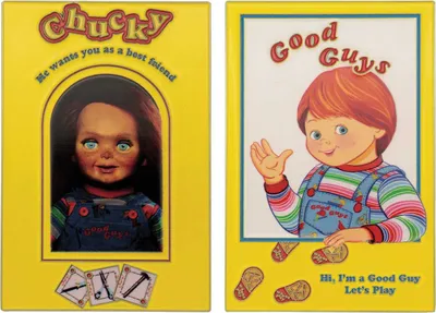 Produktbild von Chucky Die Mörderpuppe mit Spell Card Metallbarren Chucky Limited Edition