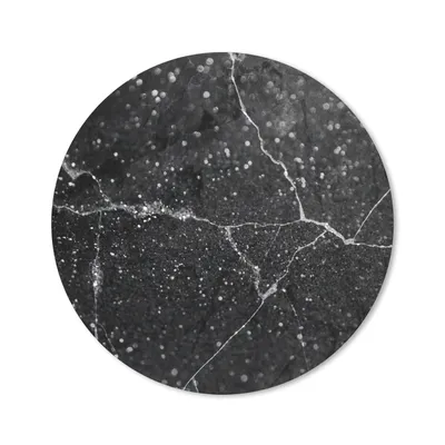 Produktbild von MuchoWow® Mauspad Mousepad Marmor - Schwarz - Weiß 50x50 cm - Mousepads - Maus Mat - Pad - Mausunterlage - Vinyl