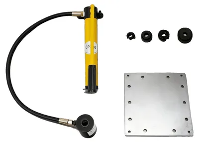 Image de Extracteur hydraulique, capacité de 8 tonnes, levier ergonomique, plusieurs tailles de matrices, acier d'alliage durable, coffret d'outils en fer inclus