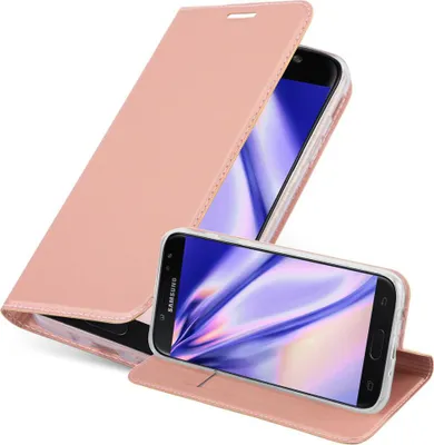 Produktbild von Cadorabo Handyhülle für Samsung Galaxy J7 2017 Schutz Hülle in Rosa Cover Etui Book Case Booklet