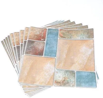 Obrázok produktu pre Samolepky na stenu z PVC do obývačky, kuchyne, kúpeľne, vodovzdorné, dekoratívne, 30 x 30 cm