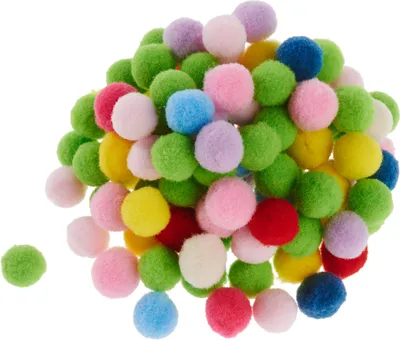 Produktbild von VBS Pompons "Basic",  Ø 15 mm, 108 Stück