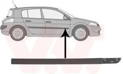 Produktbild von VAN WEZEL Zierleiste für die Tür Vorne Rechts Leiste für RENAULT MEGANE II Kombi (KM0/1) 4327424
