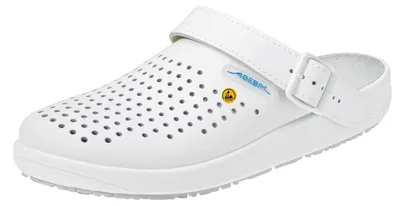 Produktbild von Abeba ESD-Clog Rubber 5300/5310, Größe 37, weiß 5300-37 (Sandale Clog Latschen)