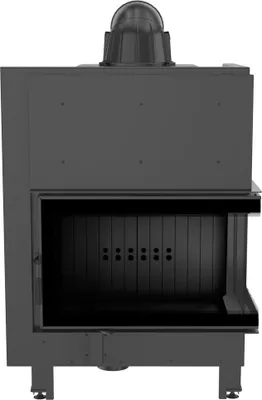Produktbild von Kamineinsatz aus Stahl KRATKI MBO rechts 15 kW Ø 200 schwarz Verkleidung