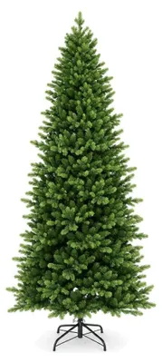 Productafbeelding van Kunstkerstboom, 180 cm (6 voet), met 7 takken, 3D-naalden van PE+PVC, dichte dennenboom, metalen voet
