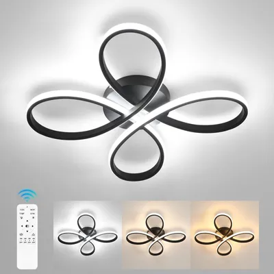 Image de Plafonnier LED moderne dimmable avec télécommande