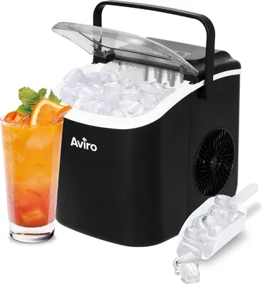 Eiswürfelmaschine 1,3 L, 12 kg/24 h, selbstreinigend, schwarz