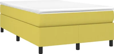 Imagen del producto de Estructura de cama sin colchón, color verde, 120x200 cm, tapizada en tela