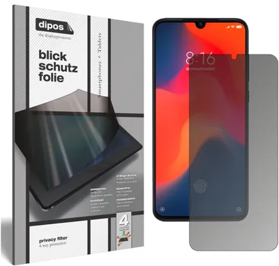 Produktbild von Blickschutzfolie für Xiaomi Mi 9 Pro matt Schutzfolie Folie Display Schutz dipos
