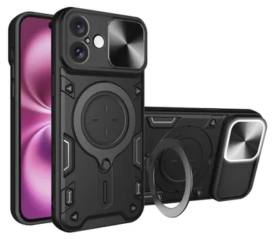 Produktbild von Techsuit CamGuard Pro Back Cover Hülle für Apple iPhone 16 Plus - Schwarz