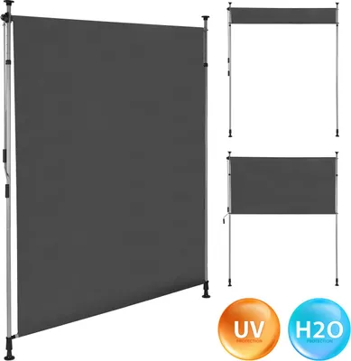 Obrázek produktu pro Upínací markýza s klikou, výškově nastavitelná, antracitová MultiGarden