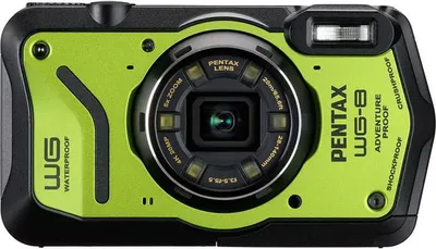Zdjęcie produktu dla Pentax WG-8, 20 MP, 1/2.3", CMOS, 5x, 4K Ultra HD, Zielony