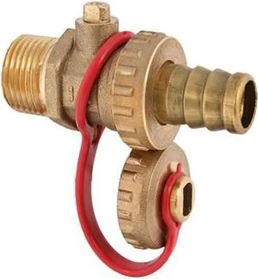 Produktbild von Kugelventil JS KFE, mit Messingdeckel, S.V., DN15, 1/2", Vierkantantrieb, Rohmessing