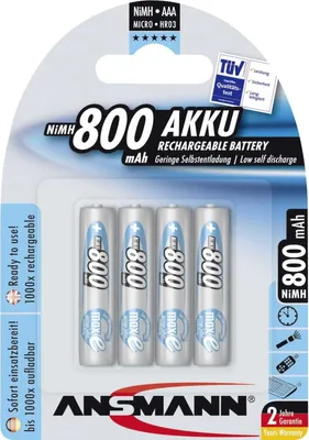 Zdjęcie produktu dla Ansmann 5035042 1x4 Akumulator Ansmann maxE NiMH Micro AAA 800 mAh 5035042