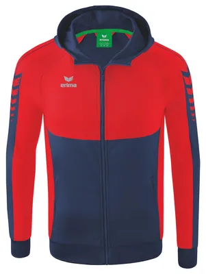 Produktbild von Erima Six Wings Trainingsjacke mit Kapuze, mehrfarbig