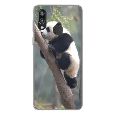 Produktbild von MuchoWow® Handyhülle Schutzhülle Hülle für Huawei P20 Lite (2020) Panda - Tier - Baum Silikon Softcase Handy Hülle - Kartenhalter