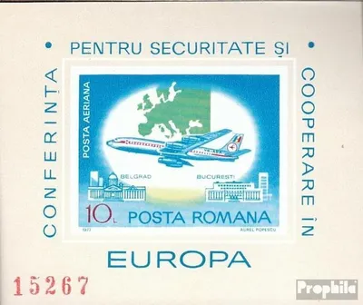 Produktbild von Briefmarken Rumänien 1977 Mi Block144 (kompl.Ausg.) postfrisch KSZE
