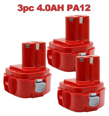 Produktbild von Werkzeug Akku 12V - Ni-MH Ersatzakku 4,0Ah - Kompatibel mit PA12 1220 1233S - Akku für Elektrowerkzeuge - 3er Set