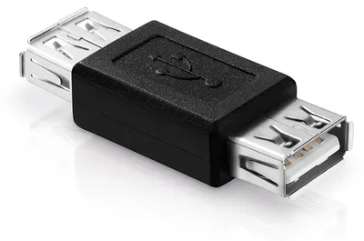 Produktbild von adaptare 41006 USB 2.0-Adapter A-Buchse auf A-Buchse schwarz