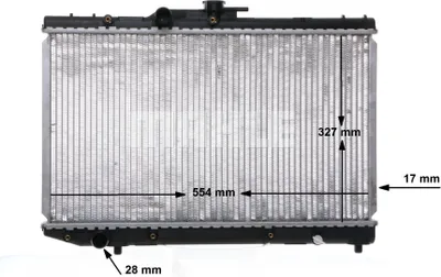 Produktbild von MAHLE CR 768 000S Kühler Wasserkühler Motorkühler für TOYOTA STARLET (EP91) STARLET (P8)