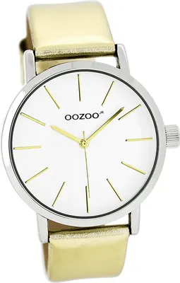 Produktbild von Oozoo Metall Damen Uhr matt Analog Quarzuhr Armband gold Junior D2UOJR276