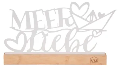 Produktbild von UNUS Deko Aufsteller "Meer Liebe" in weiß