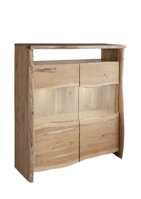 Produktbild von MASSIVMOEBEL24.DE Highboard Akazie 131x45x147 natur lackiert PURE ACACIA #105