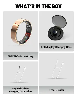 Image de Bague intelligente nouvelle génération, 2026. Bracelet de suivi d'activité étanche (indice de protection IP), suivi du sommeil, modes sportifs multiples, podomètre. Pas d'abonnement requis