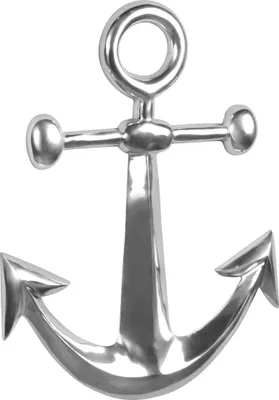 Produktbild von Dekofigur ANKER Aluminium Dekoration poliert 62,5 cm Statue