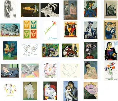 Produktbild von Kunstkarten-Komplett-Set Pablo Picasso