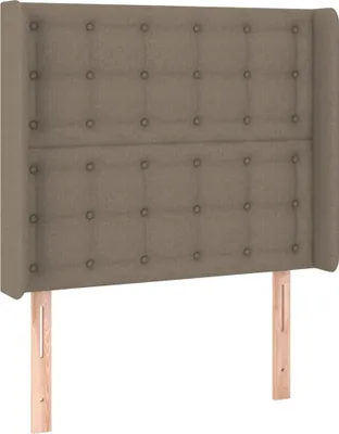 Produktbild von Kopfteil mit Ohren Taupe 83x16x118/128 cm Stoff