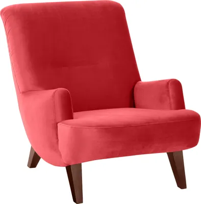 Produktbild von Max Winzer Sessel Brandford - Samtvelours rot - Maße: 71 x 101 x 80 cm